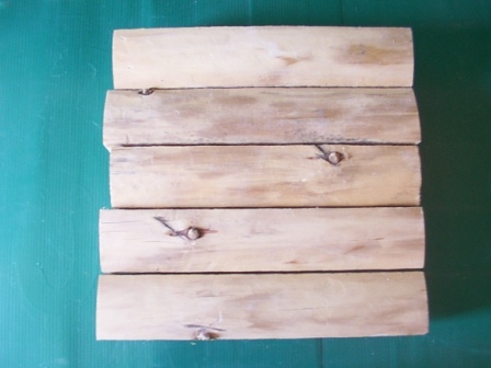 Hand Peeled Log Siding with small knots